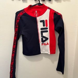 Fila Long Sleeve Cropped Shirt
